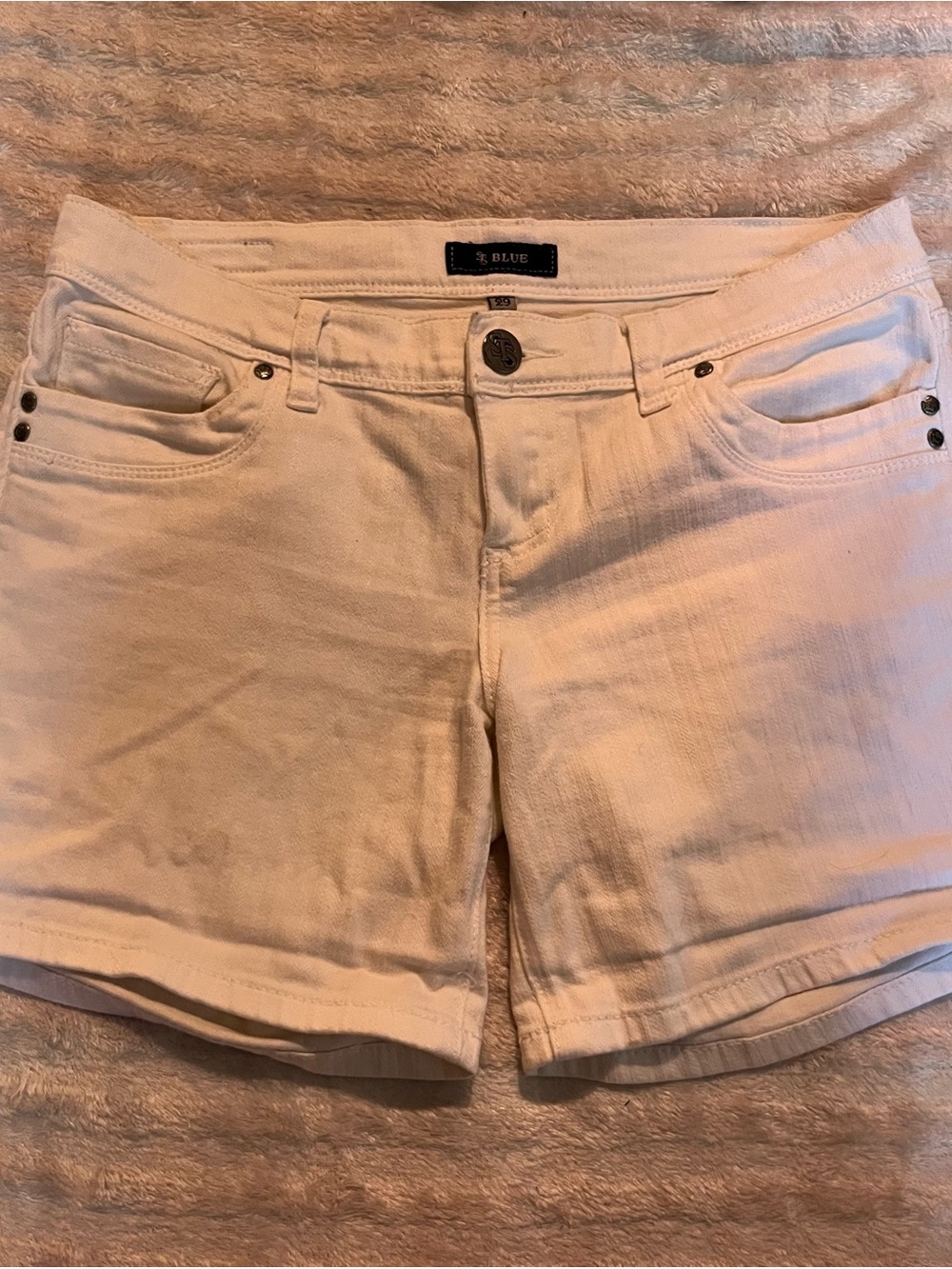STS Blue White Denim Jean Shorts